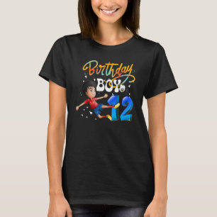 Dabbing Boy 12 Jahre Old Soccer Player 12. Birthda T-Shirt