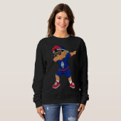 Dabbing Boy Guam Flag Kids Dab Dab Dance Sweatshirt (Vorne ganz)
