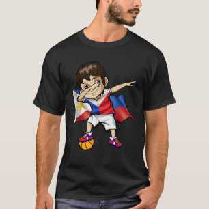 Dabbing Boy Philippine Flag Basketball Meme Jersey T-Shirt