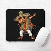 Dabbing-Boy-Sombrero-Serape-Cinco-de-Mayo-Party Mousepad (Mit Mouse)