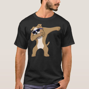 Dabbing Bulldog Hund Kinder Haustier Liebe retten  T-Shirt