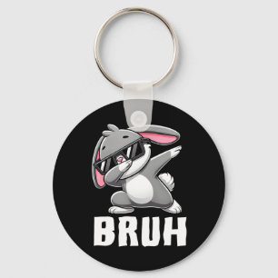 Dabbing Bunny Bruh Meme Ostertag Dab Bunny Teens Schlüsselanhänger