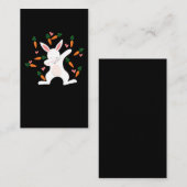 Dabbing Bunny Carrots Lover Funny Animal Visitenkarte (Vorne/Hinten)