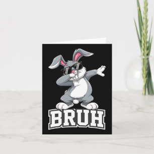 Dabbing Bunny Easter Day Dab Bruh Bunny Teens Boys Karte