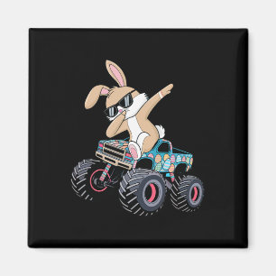 Dabbing Bunny Frohe Ostern Monster Truck Liebhaber Magnet