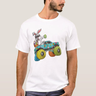 Dabbing Bunny Frohe Ostern Monster Truck Liebhaber T-Shirt