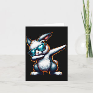 Dabbing Bunny Funny Funny Osterhase Karte