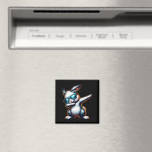Dabbing Bunny Funny Funny Osterhase Magnet (In Situ (Geschirrspüler))