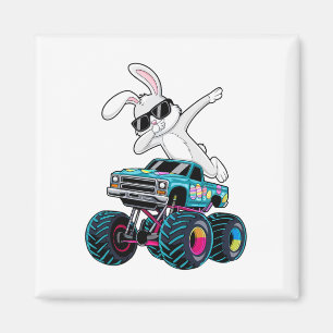 Dabbing Bunny Happy Ostermonster LKW Liebhaber Ki Magnet