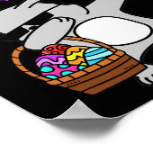 Dabbing Bunny Happy Ostertag Outfit Poster (Ecke)