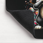 Dabbing Bunny Kaninchen Frohe Ostern Ei Geschenk K Mousepad (Ecke)
