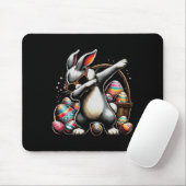 Dabbing Bunny Kaninchen Frohe Ostern Ei Geschenk K Mousepad (Mit Mouse)