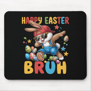 Dabbing Bunny Oaster Bruh Meme Funny Sprichwort Te Mousepad