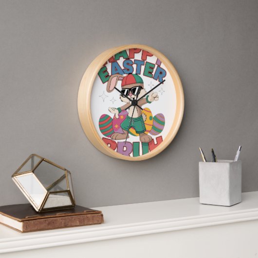 Dabbing Bunny Oaster Bruh Uhr (Büro)