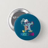 Dabbing Bunny Ostereier Stilldesign Button (Vorne & Hinten)
