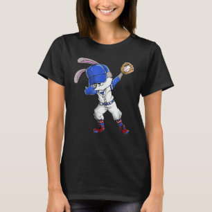 Dabbing Bunny Ostertag Baseball Catcher Frohe Oste T-Shirt