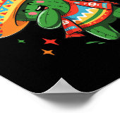 Dabbing Cactus Funny Cinco De Mayo Boys Kinder m Poster (Ecke)