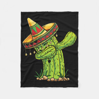 Dabbing Cactus T Shirt Cinco De Mayo Boys Kids Men Fleecedecke