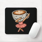 Dabbing Cappuccino Ballerina Niedlich Italienisch Mousepad (Mit Mouse)