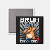 Dabbing Capybara 67 Nye 2026 Boys Kids New Year Ev Magnet (Vorderseite/Rückseite)