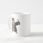 Dabbing-Capybara-Abschlussbecher Lustiger Absolven Kaffeetasse (Vorderseite Links)