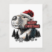 Dabbing Capybara Weihnachten Santa – Lustiger Feie (Vorderseite)