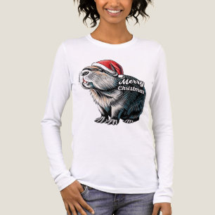 Dabbing Capybara Weihnachten Santa – Lustiger Feie Tri-Blend Shirt