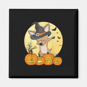 Dabbing Chihuahua Dab Dance Funny Hund Halloween Magnet