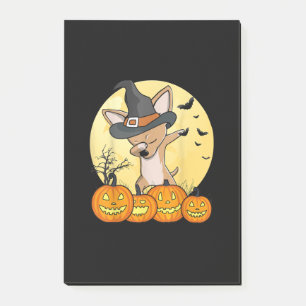 Dabbing Chihuahua Dab Dance Funny Hund Halloween Post-it Klebezettel