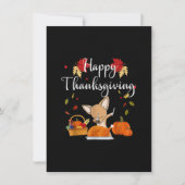 Dabbing Chihuahua DogTürkei Glückwunsch Thanksgivi Dankeskarte (Vorderseite)