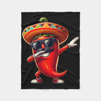 Dabbing Chili Cinco De Mayo Mexican Food For Men W Fleecedecke