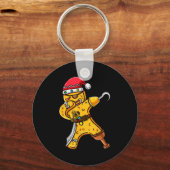 Dabbing Christmas Gingerbread Rate Halloween Schlüsselanhänger (Vorderseite)