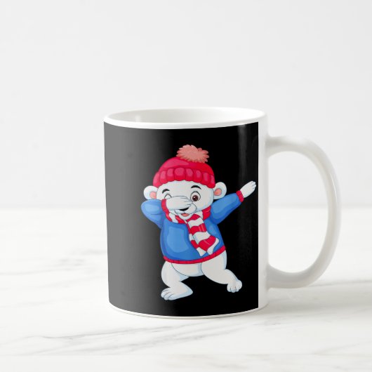 Dabbing Christmas Lar Bear Xmas Dab Kids Boys Girl Kaffeetasse (Rechts)