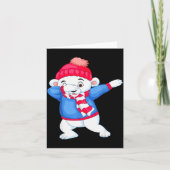 Dabbing Christmas Lar Bear Xmas Dab Kids Boys Girl Karte (Vorderseite)