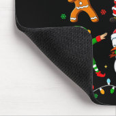 Dabbing Christmas Squad Santa Elf Family Matching Mousepad (Ecke)
