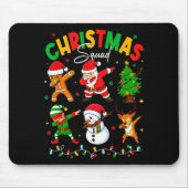 Dabbing Christmas Squad Santa Elf Family Matching  Mousepad (Vorne)
