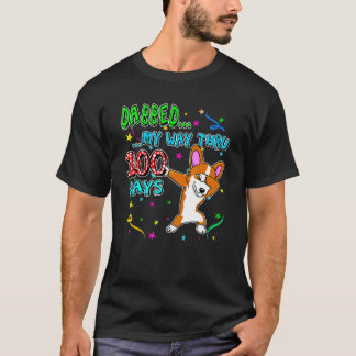 Dabbing Corgi 100 Tage Schule Spaß Lehrer Kind T-Shirt