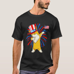 Dabbing Corgi 4. Juli Mädchen Kinder Jugendliche A T-Shirt