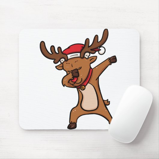 Dabbing Dab Rentiere Reh rudolph Weihnachtsfeier Mousepad (Mit Mouse)