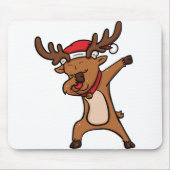 Dabbing Dab Rentiere Reh rudolph Weihnachtsfeier Mousepad (Vorne)