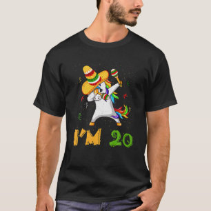 Dabbing Dab Unicorn Age 20 Years Birth Geboren Cin T-Shirt