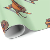 Dabbing-Dackel Geschenkpapier (Rolleneckpunkt)
