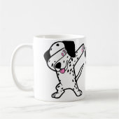 Dabbing Dalmatian Funny Dalmation Dog Dab Dance Kaffeetasse (Links)