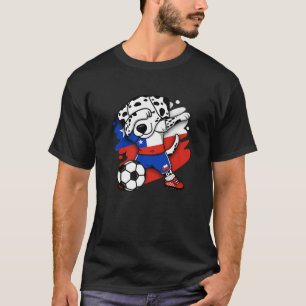 Dabbing Dalmatiner Chile Soccer Fans Jersey Chille T-Shirt