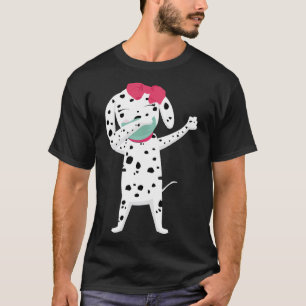 Dabbing Dalmatiner Hund Niedlich T-Shirt