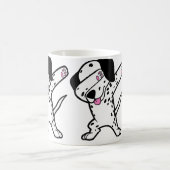 Dabbing Dalmatiner Lustiger Dalmation Hund Dab Tan Kaffeetasse (Mittel)