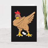 Dabbing Dance Huhn Karte (Vorderseite)