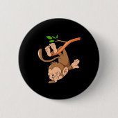 Dabbing Dance Monkey Button (Vorderseite)