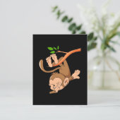 Dabbing Dance Monkey Dankeskarte (Stehend Vorderseite)