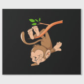 Dabbing Dance Monkey Geschenkpapier (Flach)